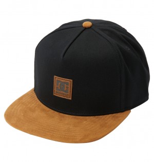 Kapelusz Męskie DC Brackers Snapback Czarne | 1360482-KT