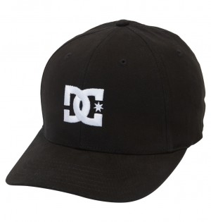 Kapelusz Męskie DC Cap Star Stretch Fit Czarne | 6582710-BK