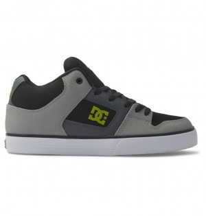 Trampki Męskie DC Pure MID Mid-Top Czarne | 8764513-XB