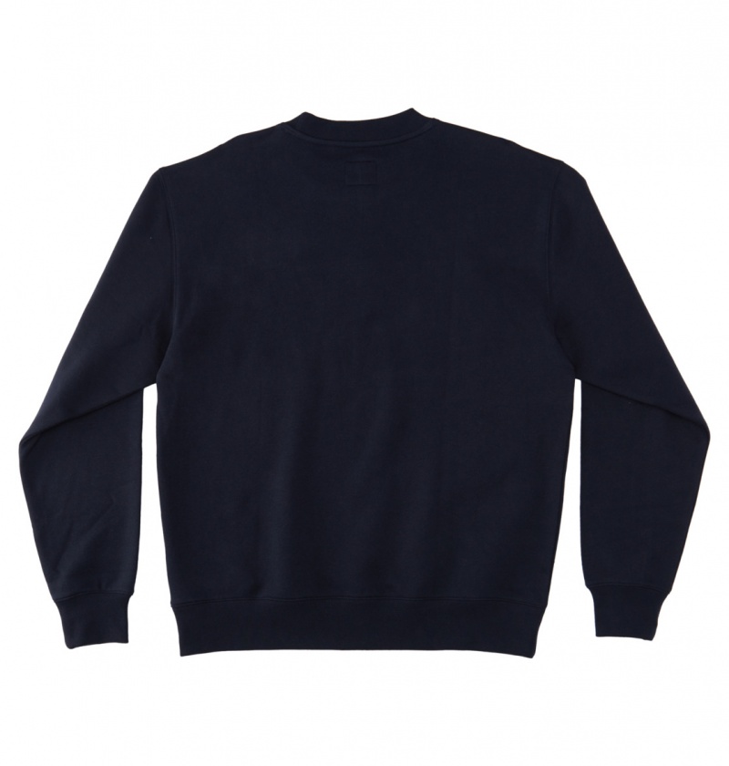 Bluza z Kapturem Męskie DC Static 94 Crew Neck Granatowe | 1845237-AY