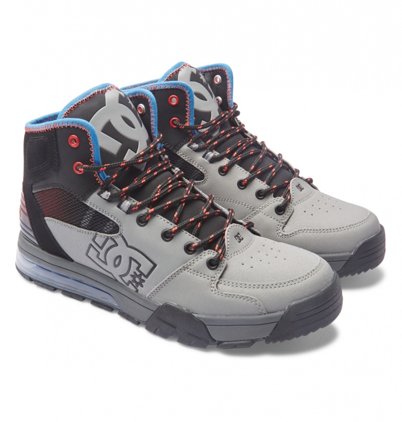 Buty Zimowe Męskie DC Versatile HI High-Top Wody-Resistant Szare | 0276143-UW