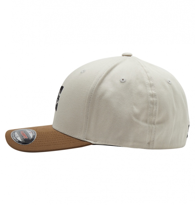 Kapelusz Męskie DC Cap Star Seasonal Flexfit® Białe | 2587304-BA