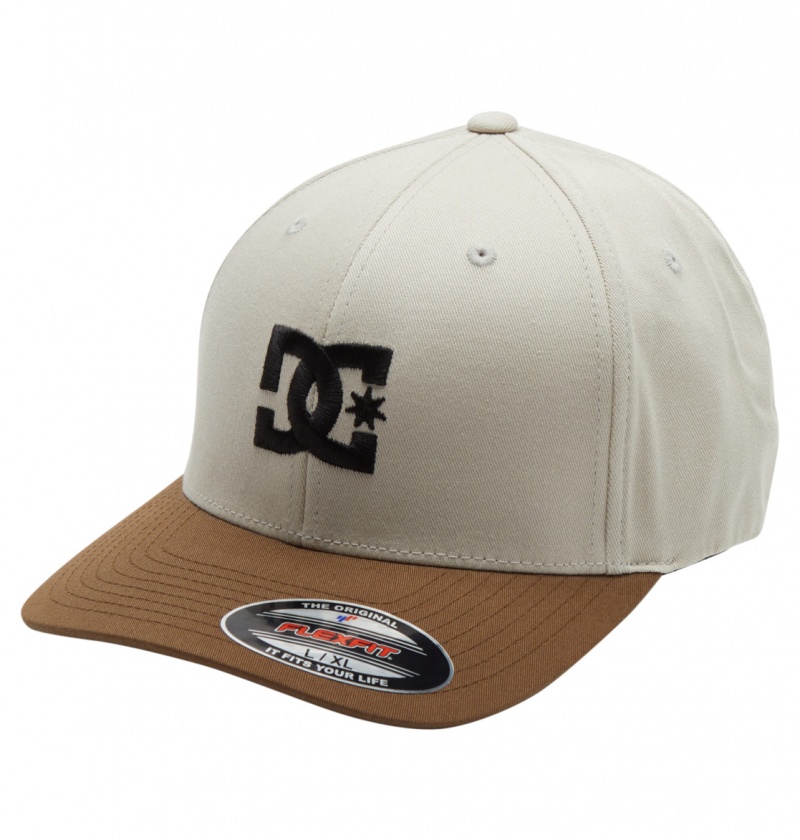 Kapelusz Męskie DC Cap Star Seasonal Flexfit® Białe | 2587304-BA