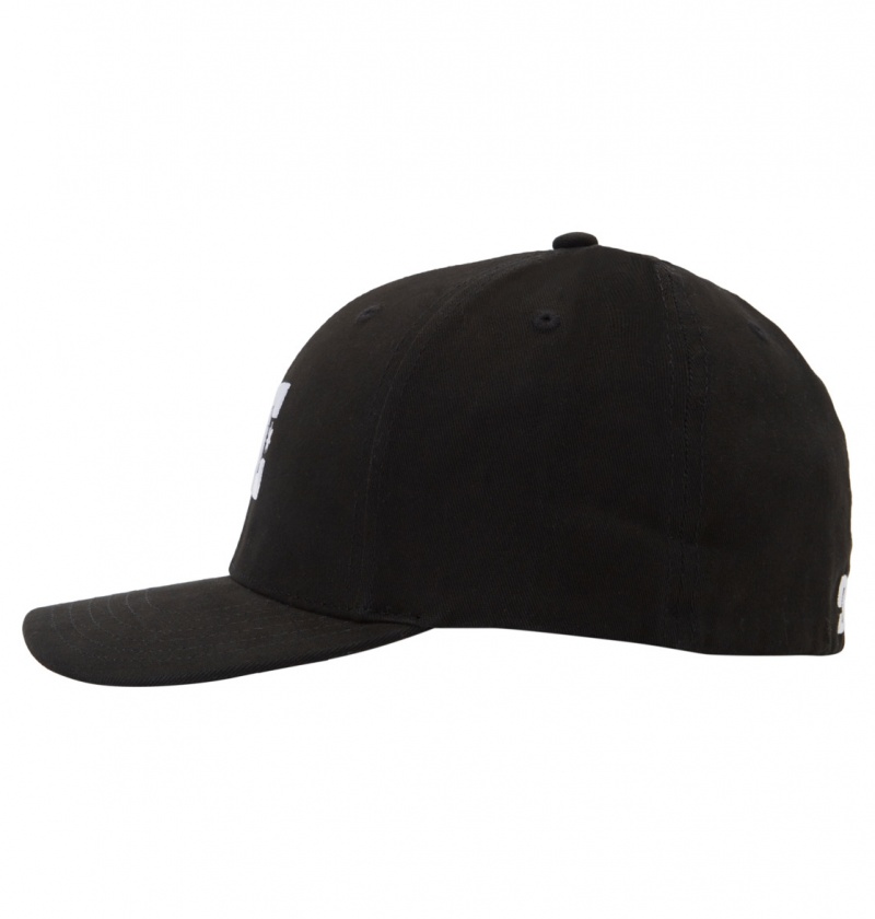 Kapelusz Męskie DC Cap Star Stretch Fit Czarne | 6582710-BK