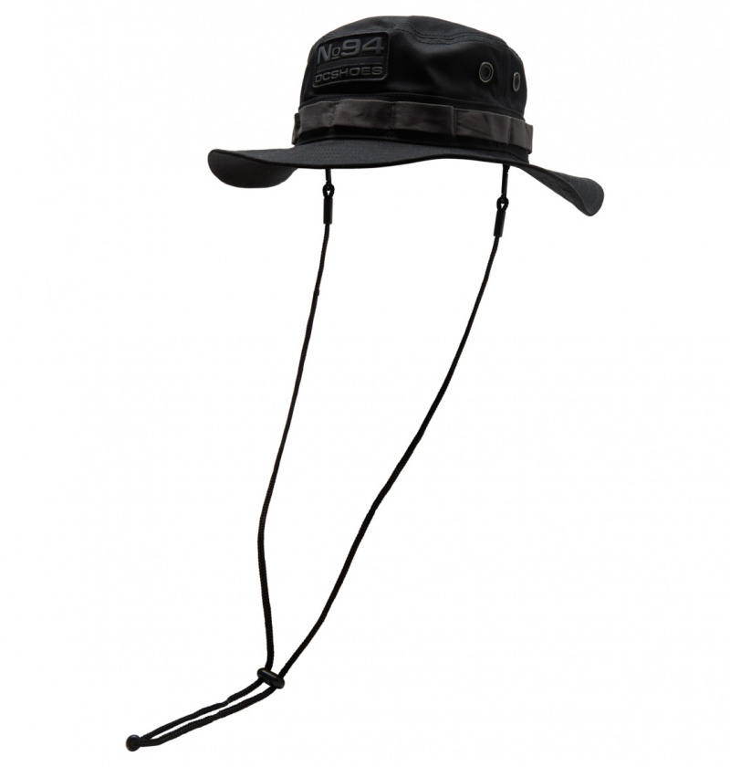 Kapelusz Męskie DC Static 94 Boonie Cap Czarne | 3567890-QE