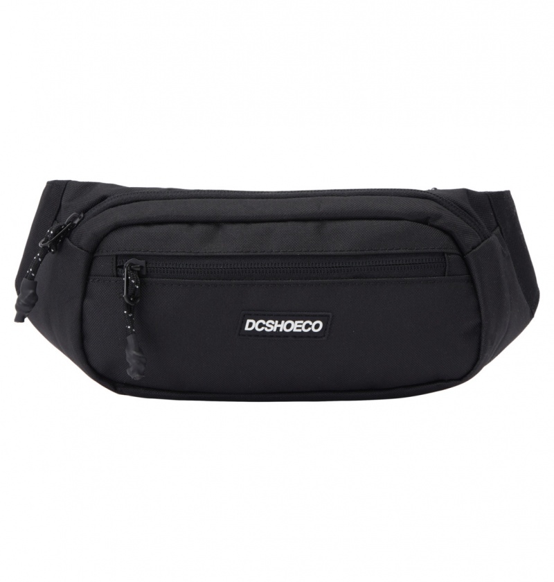 Plecaki Męskie DC Tussler Fanny Pack Czarne | 3687521-XL