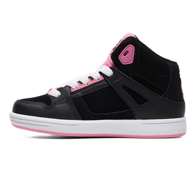 Trampki Dziecięce DC Girls Kids' Pure Czarne Różowe | 0826593-LX